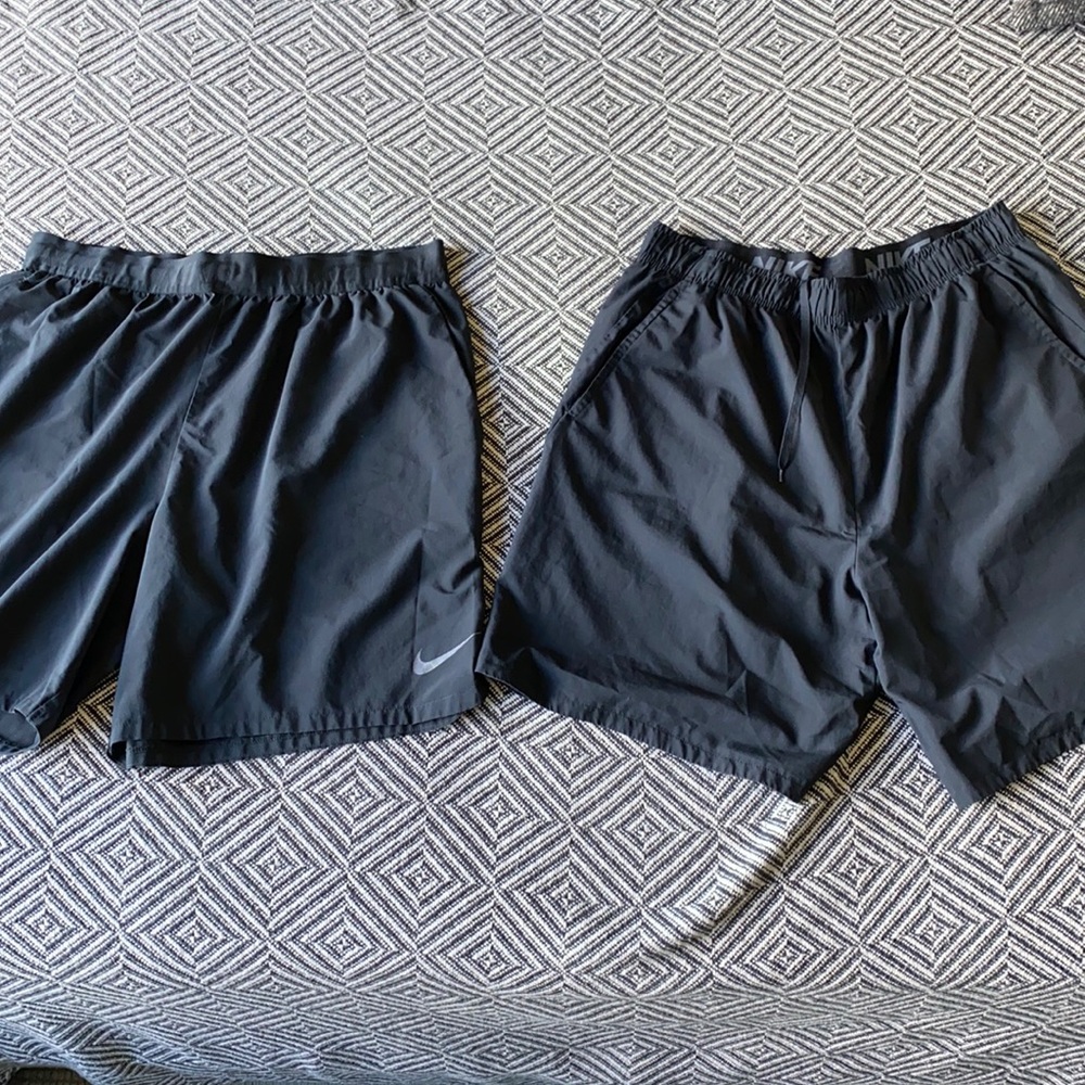 Nike shorts, black. Worn but in good condition